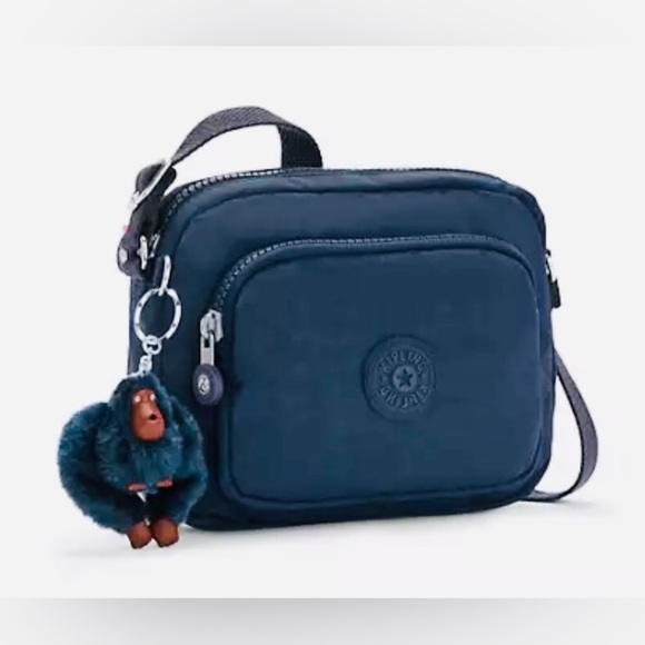 Kipling Handbags - Kipling Hubei Double Zip Crossbody Bag in True Blue Tonal Travel Compani…